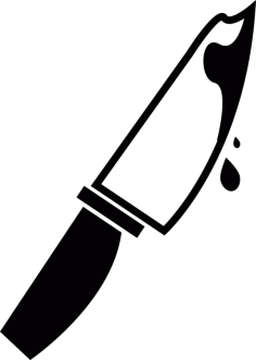 Knife With Blood Vinyl Svg File, Free Vectors File